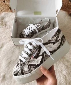 Superga 2790 Platform Sneakers In Snakeskin Sale