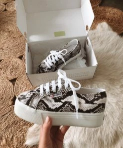 Superga 2790 Platform Sneakers In Snakeskin Sale