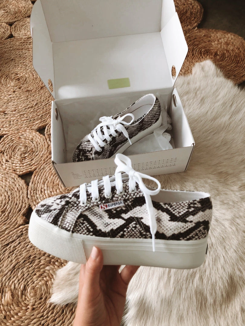 Superga 2790 Platform Sneakers In Snakeskin Sale