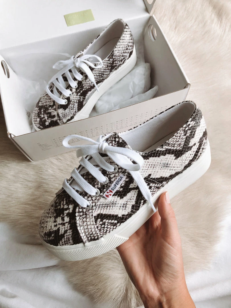Superga 2790 Platform Sneakers In Snakeskin Sale