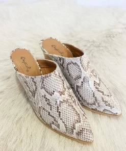 AT On The Road Snakeskin Mule
