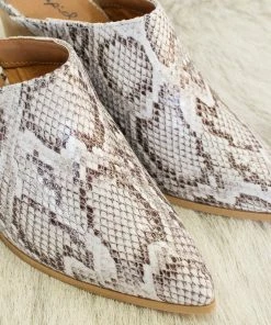 AT On The Road Snakeskin Mule