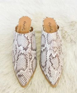 AT On The Road Snakeskin Mule