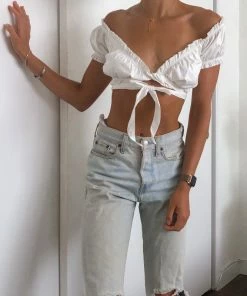 AT Sale Take Five Wrap Tie Top