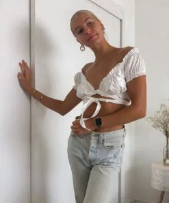 AT Sale Take Five Wrap Tie Top