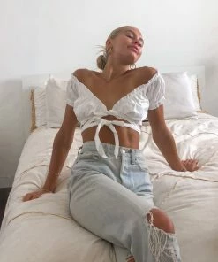 AT Sale Take Five Wrap Tie Top