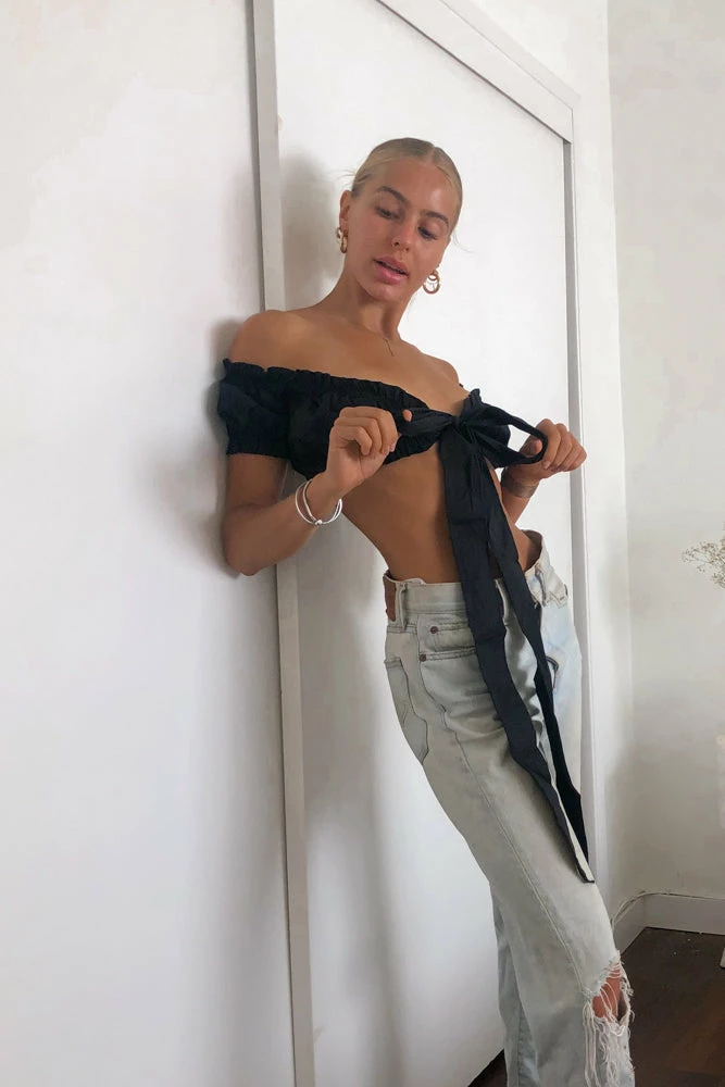 AT Sale Take Five Wrap Tie Top