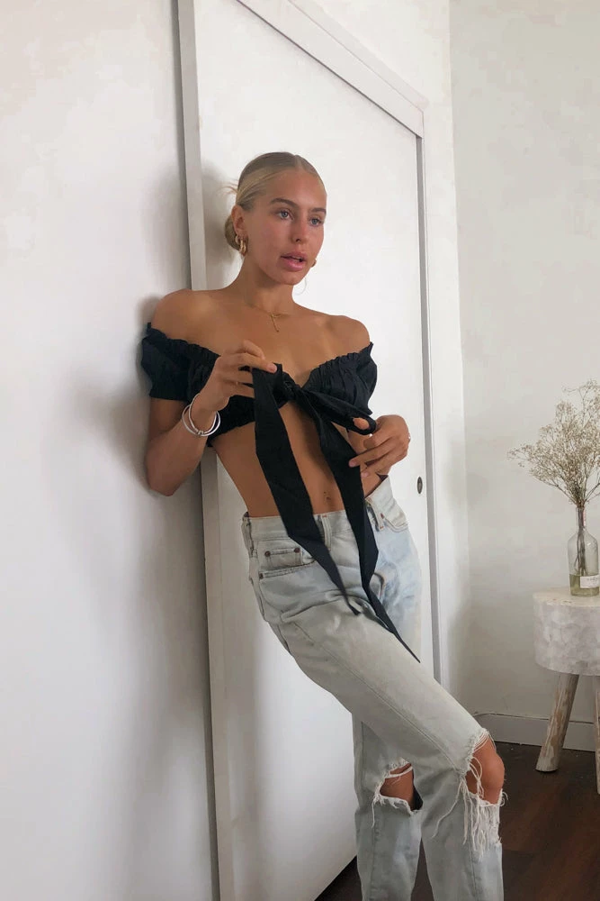 AT Sale Take Five Wrap Tie Top