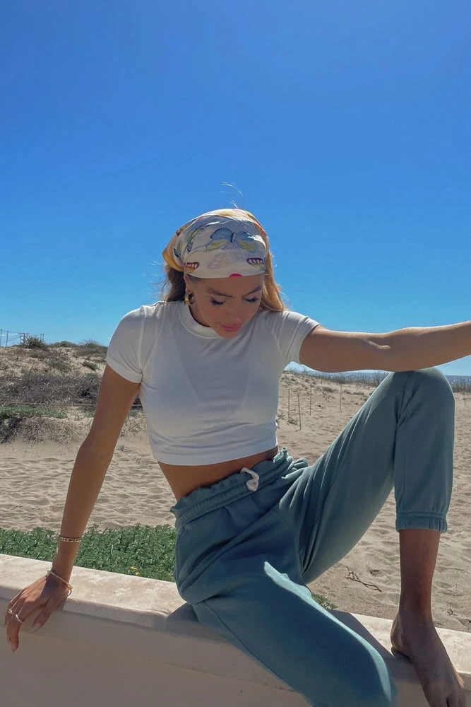 Sunday Skin Venice Ribbed Crop Tee Sale