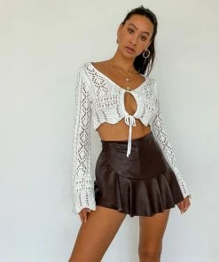 Beatrix Vegan Leather Mini Skirt