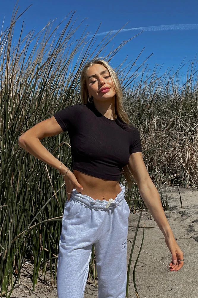 Sunday Skin Venice Ribbed Crop Tee Sale