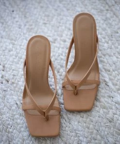AT Leilani Slide Sandals In Tan Sale