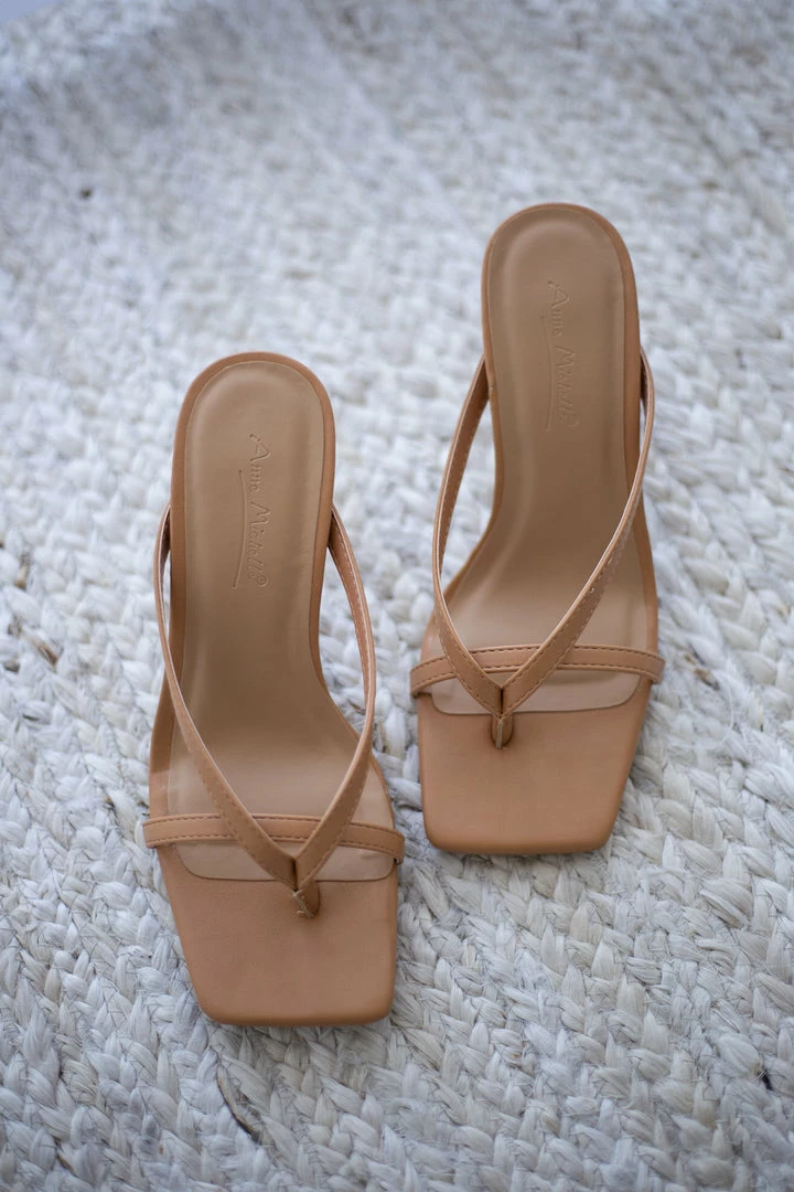 AT Leilani Slide Sandals In Tan Sale