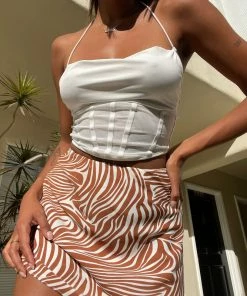 AT Mabel Zebra Mini Skirt