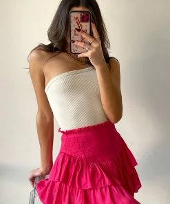 AT New Threads Day Tripper Ruffle Shorts