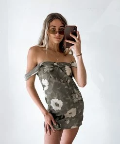 AT Angela Vintage Off Shoulder Mini