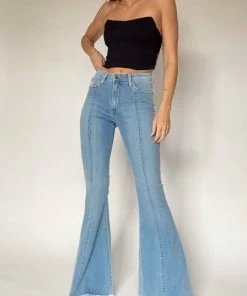 JBD Davis High Rise Panel Flare Jeans