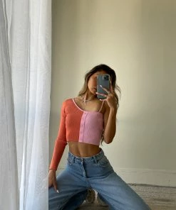 AT Renee Contrast Crop Top Sale