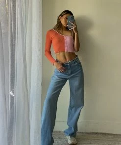 AT Renee Contrast Crop Top Sale