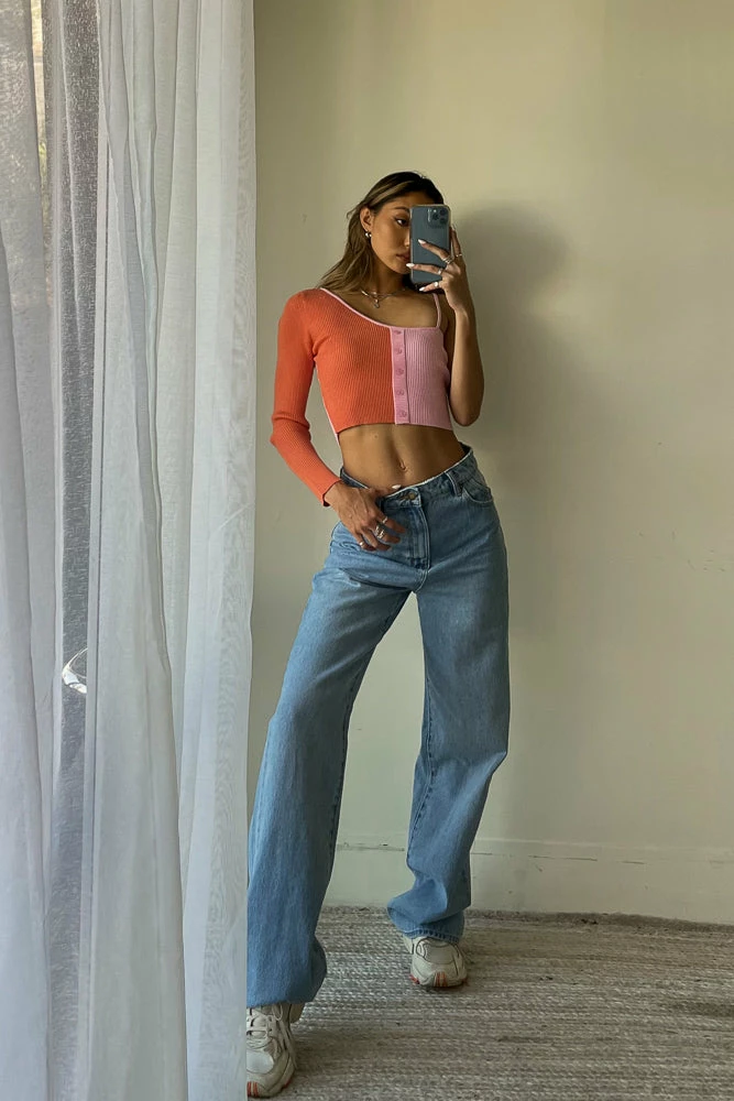 AT Renee Contrast Crop Top Sale