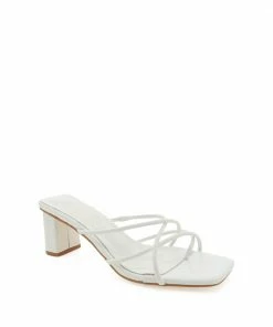 Billini Jeana Block Heel Mule In White