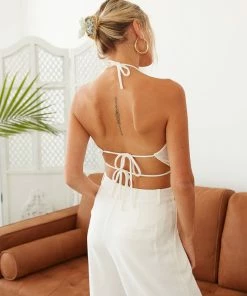 Native Daughters Sale Jolene Open Back Halter Top