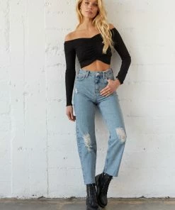 Sale BDG Pax Destroyed Jeans In Medium Wash