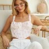 AT Chelsea Floral Bustier Crop Top Sale