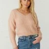 Sale Millie Crop Fuzzy Knit Sweater