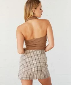 AT Sale Poppy Plaid Mini Skirt