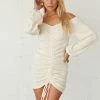 AT Alexia Off Shoulder Cinched Mini Dress Sale