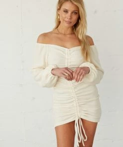 AT Alexia Off Shoulder Cinched Mini Dress Sale