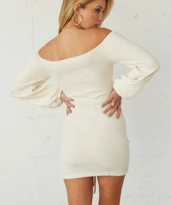 AT Alexia Off Shoulder Cinched Mini Dress Sale