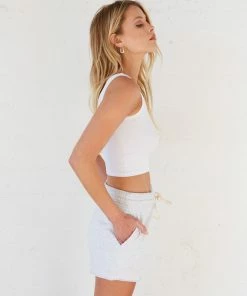 Sunday Skin Newport Bermuda Shorts In Cloud Grey Sale