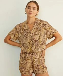 AT Sale Wild Ways Snakeskin Shorts