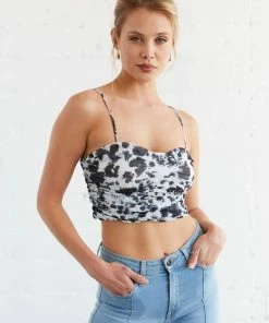 AT Felicia Spotted Crop Tank Top