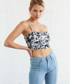 AT Felicia Spotted Crop Tank Top