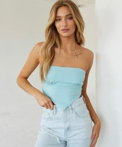 Native Daughters Brenda Strapless Crop Top