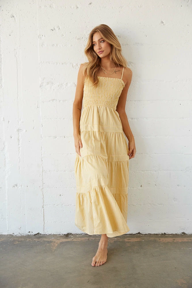 AT Sandra Striped Maxi Dress Sale