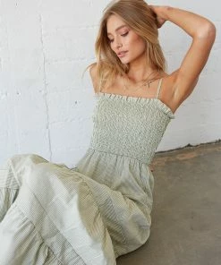 AT Sandra Striped Maxi Dress Sale