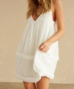 Native Daughters Daphne Swiss Dot Mini Dress