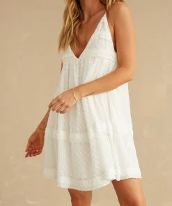 Native Daughters Daphne Swiss Dot Mini Dress