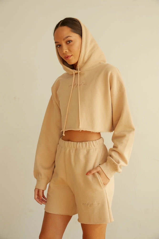 Sunday Skin Sale Boyfriend Bermuda Shorts In Tan