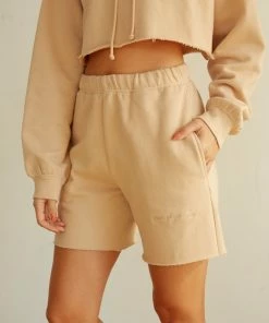 Sunday Skin Sale Boyfriend Bermuda Shorts In Tan