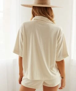 AT Cameron Terry Button Up Shirt