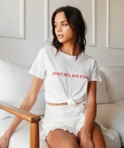 Native Daughters Sale Drinks Well With Others Tee