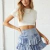 AT Sale Bahamas Ruffle Shorts In Tie Dye