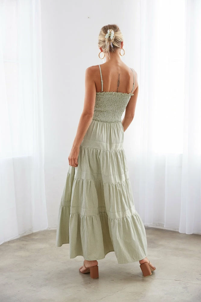 AT Sandra Striped Maxi Dress Sale