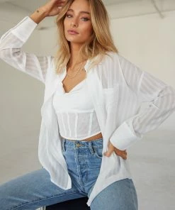 Native Daughters Natalia Mesh Bustier Crop Top Sale