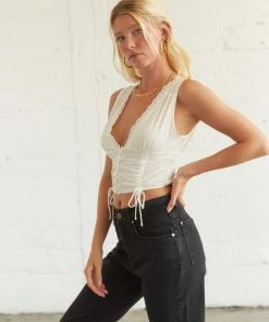 AT Lolita Eyelet Crop Top